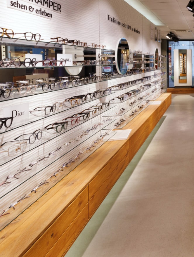 Designerbrillen im Ladengeschäft – Optikhaus Birkenkämper