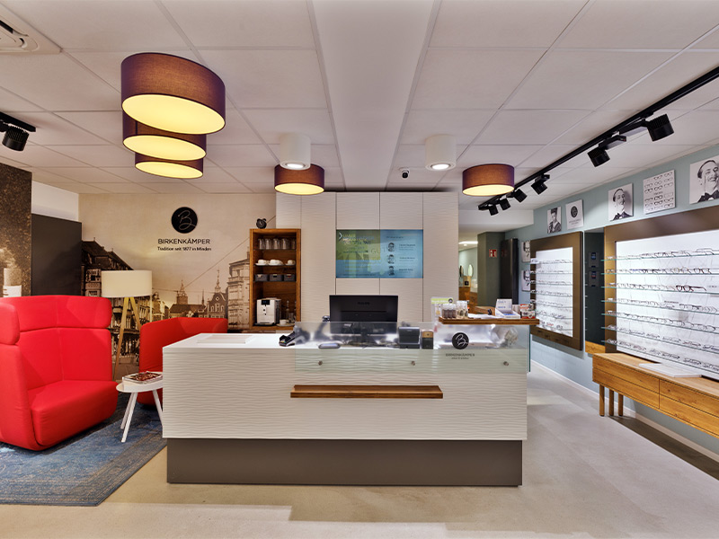 Ladengeschäft innen – Optikhaus Birkenkämper
